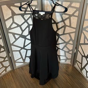 Black open Back lace dress, June and Ivy size medium- New with tags